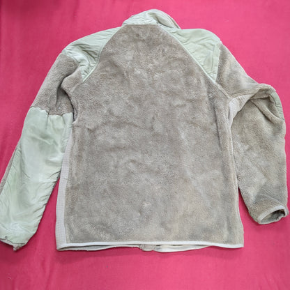 US Army Large Regular Coyote Gen III Level 3 Fleece Jacket Good Condition (BA06-MAR48)