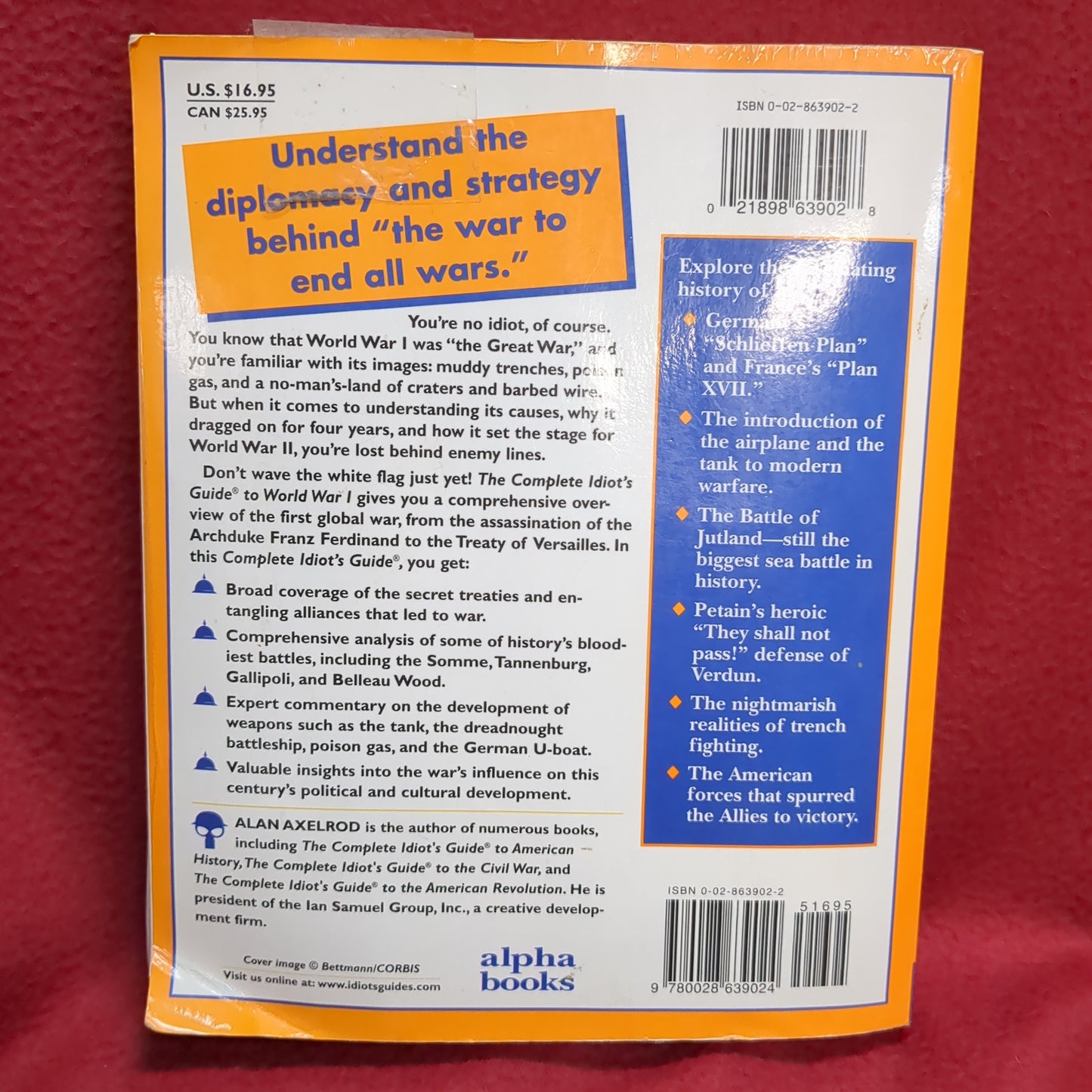 BOOK      COMPLETE IDIOT'S GUIDE TO WORLD WAR ONE  (BOX42)