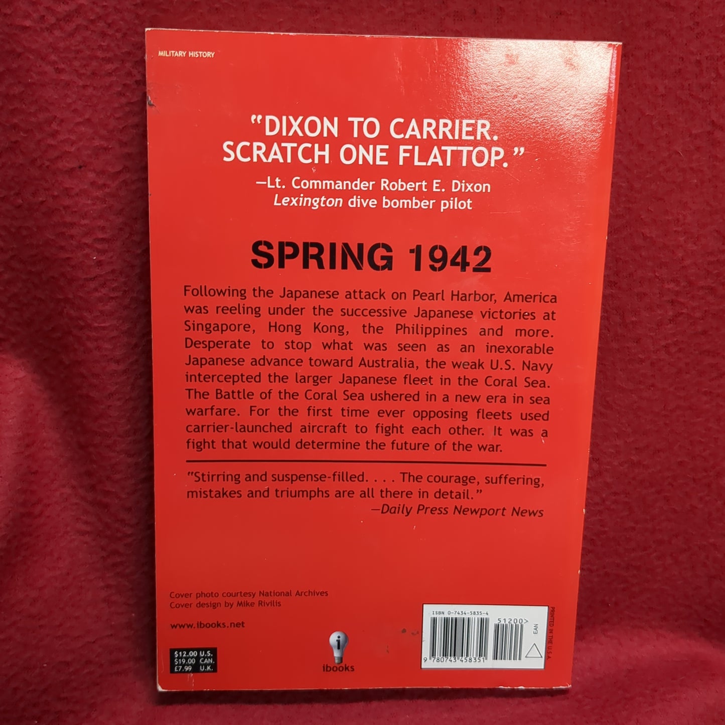 BOOK    BLUE SKIES AND BLOOD: THE BATTLE OF THE CORAL SEA  (BOX42)