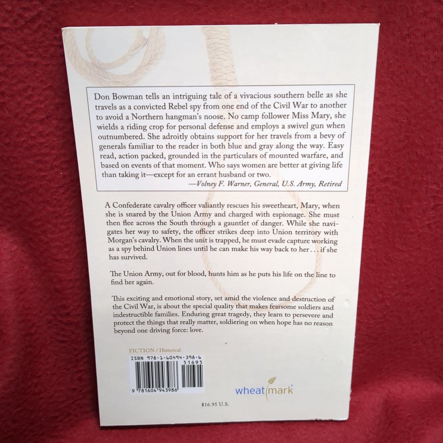 BOOK    MISS MARY'S HONOR GUARD BY DONALD C. BOWMAN   (BOX42)