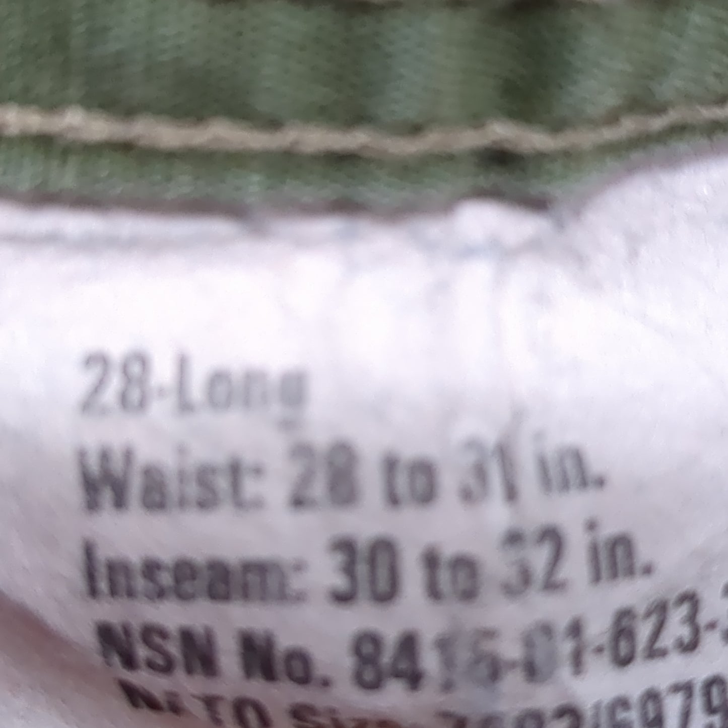 US Army Female Traditional OCP Pants 28 Long Used (ea06-JAN81)