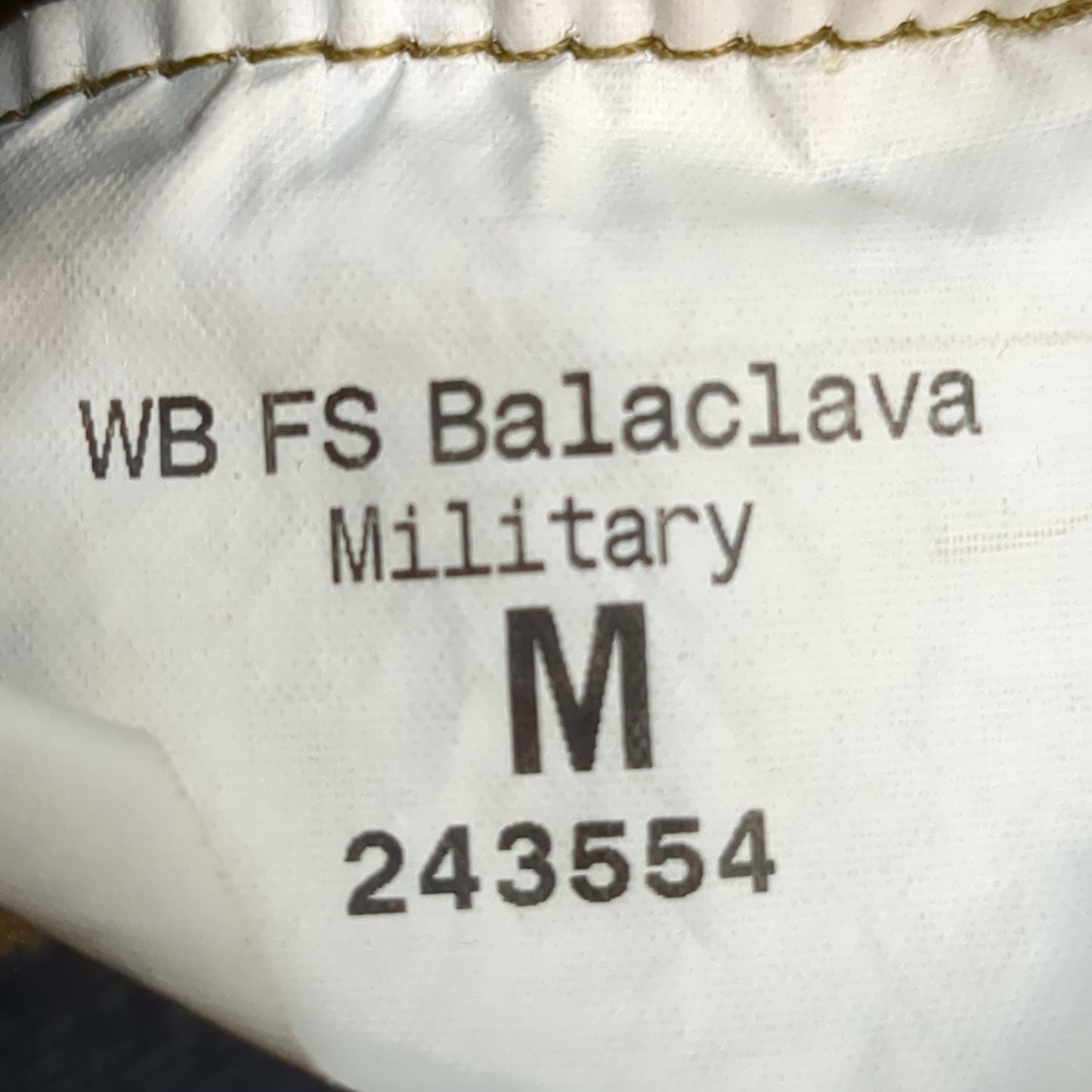 US Army Balaclava Cold Weather Medium WB FS Coyote Used (a16- da10-JAN87)