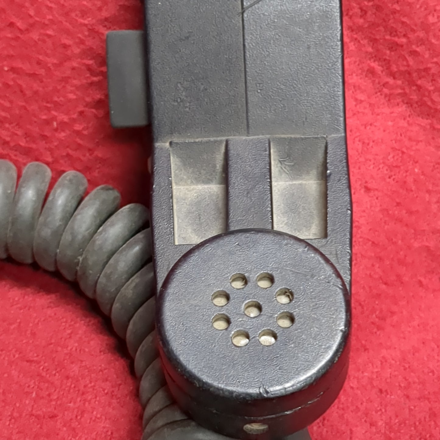 VINTAGE US Army Sonetronics H250-U 5 pin Handset Microphone Used (fc04-JAN101)