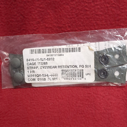 NOS US Army ACH Eyewear Retention Straps (hp-JAN111)