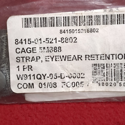 NOS US Army ACH Eyewear Retention Straps (hp-JAN111)