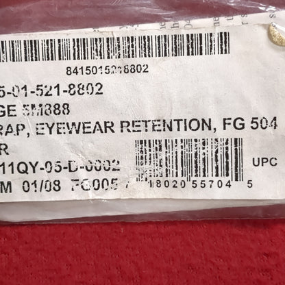 NOS US Army ACH Eyewear Retention Straps (hp-JAN111)