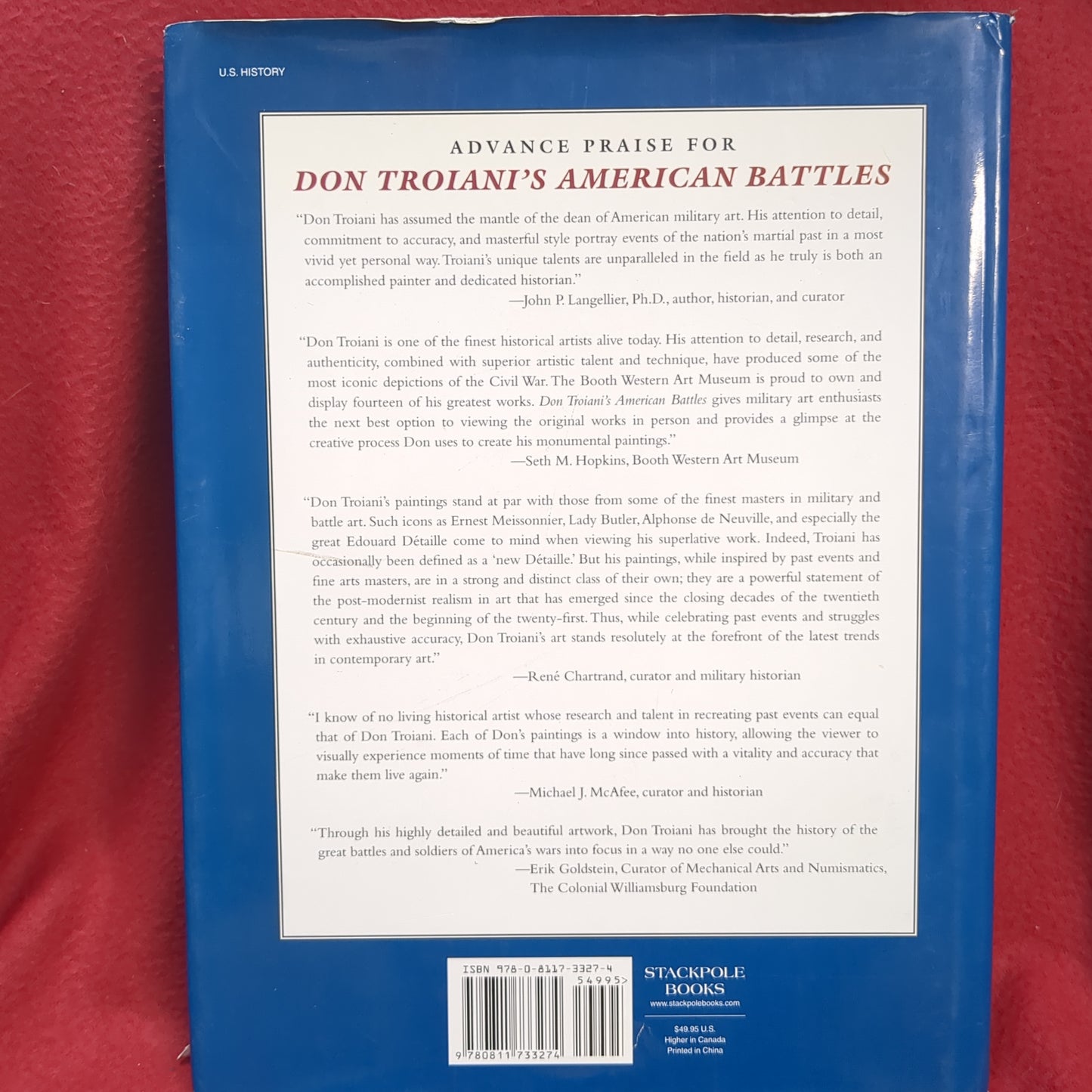 BOOK      AMERICAN BATTLES 1754-1865    (BOX47)