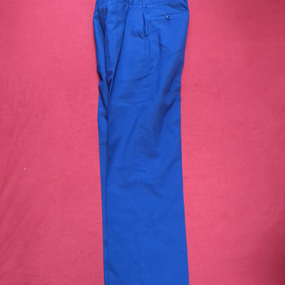 US Army ASU 32 Regular "C" Enlisted Unstriped Pants Trouser Dress Blue Excellent Condition (BA08-JAN131)