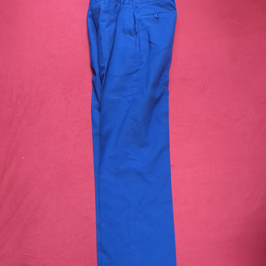 US Army ASU 32 Regular "C" Enlisted Unstriped Pants Trouser Dress Blue Excellent Condition (BA08-JAN131)