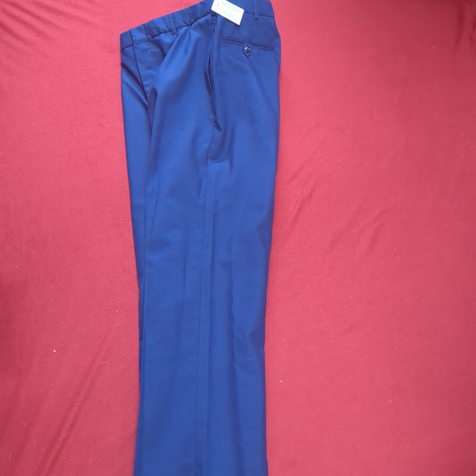 NWT US Army ASU 32 Regular "C" Enlisted Unhemmed Unstriped Pants Trouser Dress Blue (BA08-JAN135)