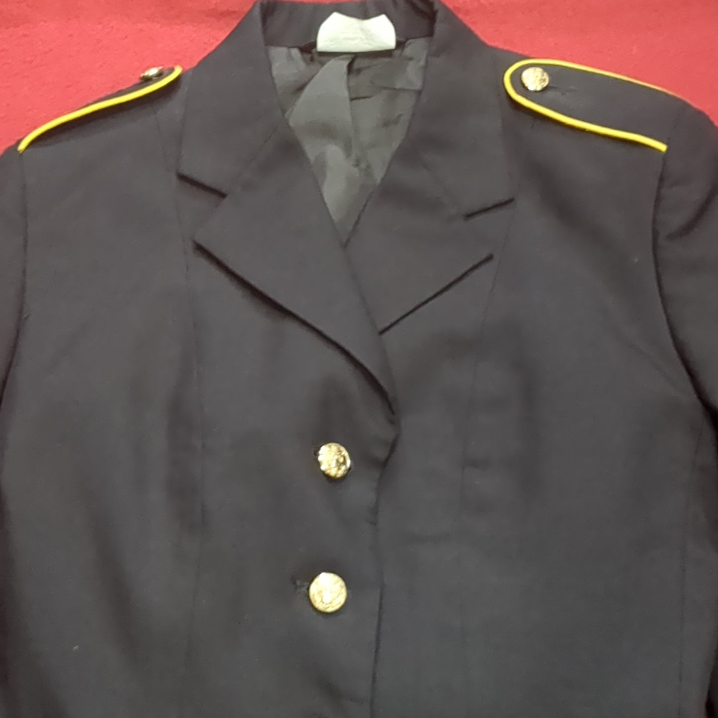 US Army ASU Men's 10 Medium REGULAR  Enlisted TOP/Bottoms Set Dress Blue Good Condition (BA08-JAN138)