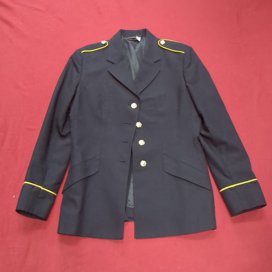 US Army ASU Men's 10 Medium REGULAR  Enlisted TOP Dress Blue Good Condition (BA08-JAN139)