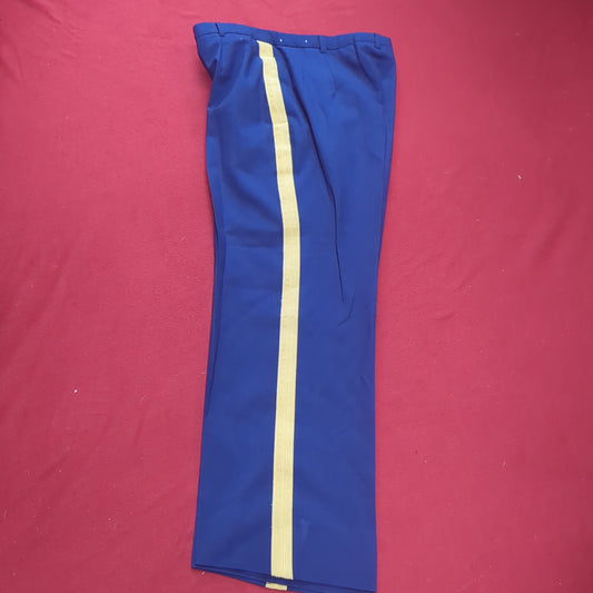 US Army ASU 13 MP 12MP Officer Striped Pants Trouser Dress Blue Used  (BA08-JAN141)