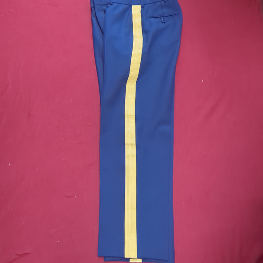 US Army ASU 31R Officer Striped Pants Trouser Dress Blue Used  (BA08-JAN142)