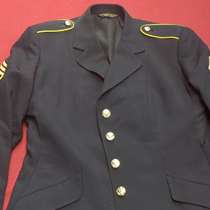 US Army ASU Men's Poly/Wool 14MP 31/41 1/2 Enlisted Coat Top Dress Blue (BA08-JAN144)