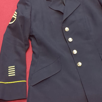 US Army ASU Men's Poly/Wool 14MP 31/41 1/2 Enlisted Coat Top Dress Blue (BA08-JAN144)