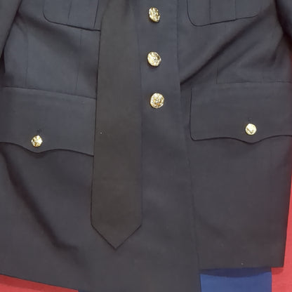US Army ASU Men's 33S Top / 30S "C" Bottoms Enlisted Set Dress Blue Good Condition (asu-JAN145)