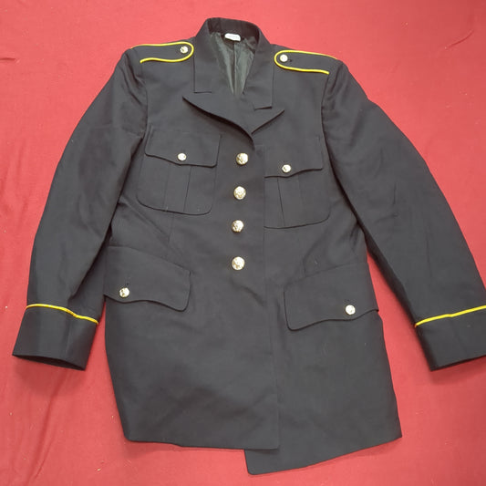 US Army ASU Men's 39 Medium REGULAR  Enlisted TOP Dress Blue Good Condition (BA08-JAN146)