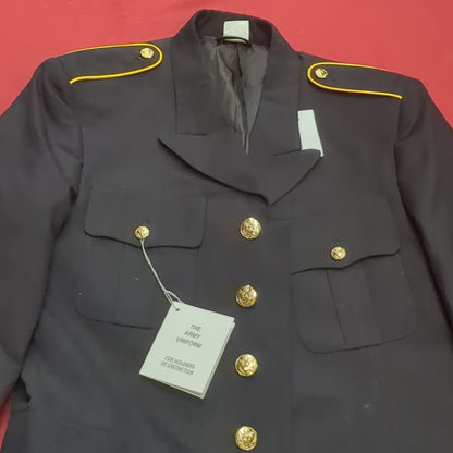 US Army ASU Men's 37L   Enlisted TOP Dress Blue Good Condition (asu-JAN147)