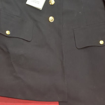 US Army ASU Men's 37L   Enlisted TOP Dress Blue Good Condition (asu-JAN147)