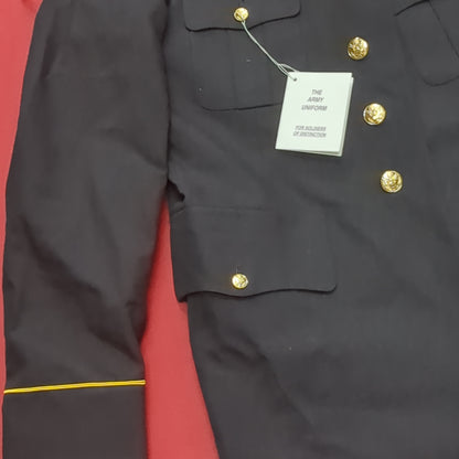 US Army ASU Men's 37L   Enlisted TOP Dress Blue Good Condition (asu-JAN147)