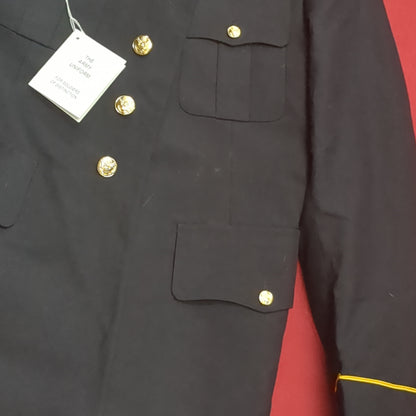 US Army ASU Men's 37L   Enlisted TOP Dress Blue Good Condition (asu-JAN147)