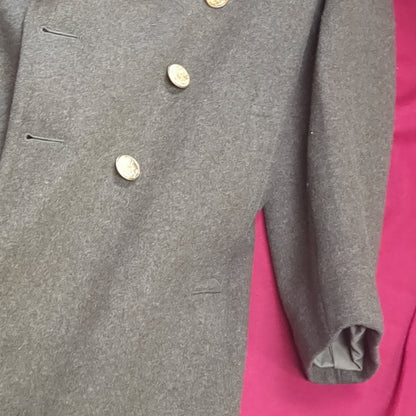 1942 38R Wool Overcoat Trench Coat (41cr-JAN162)