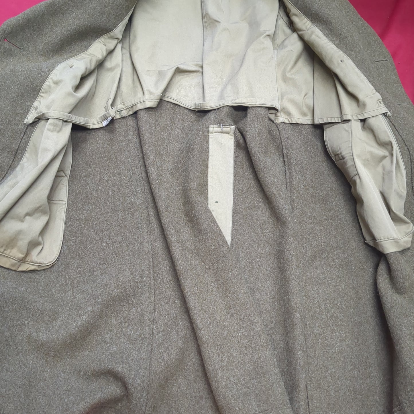 1942 38R Wool Overcoat Trench Coat (41cr-JAN162)