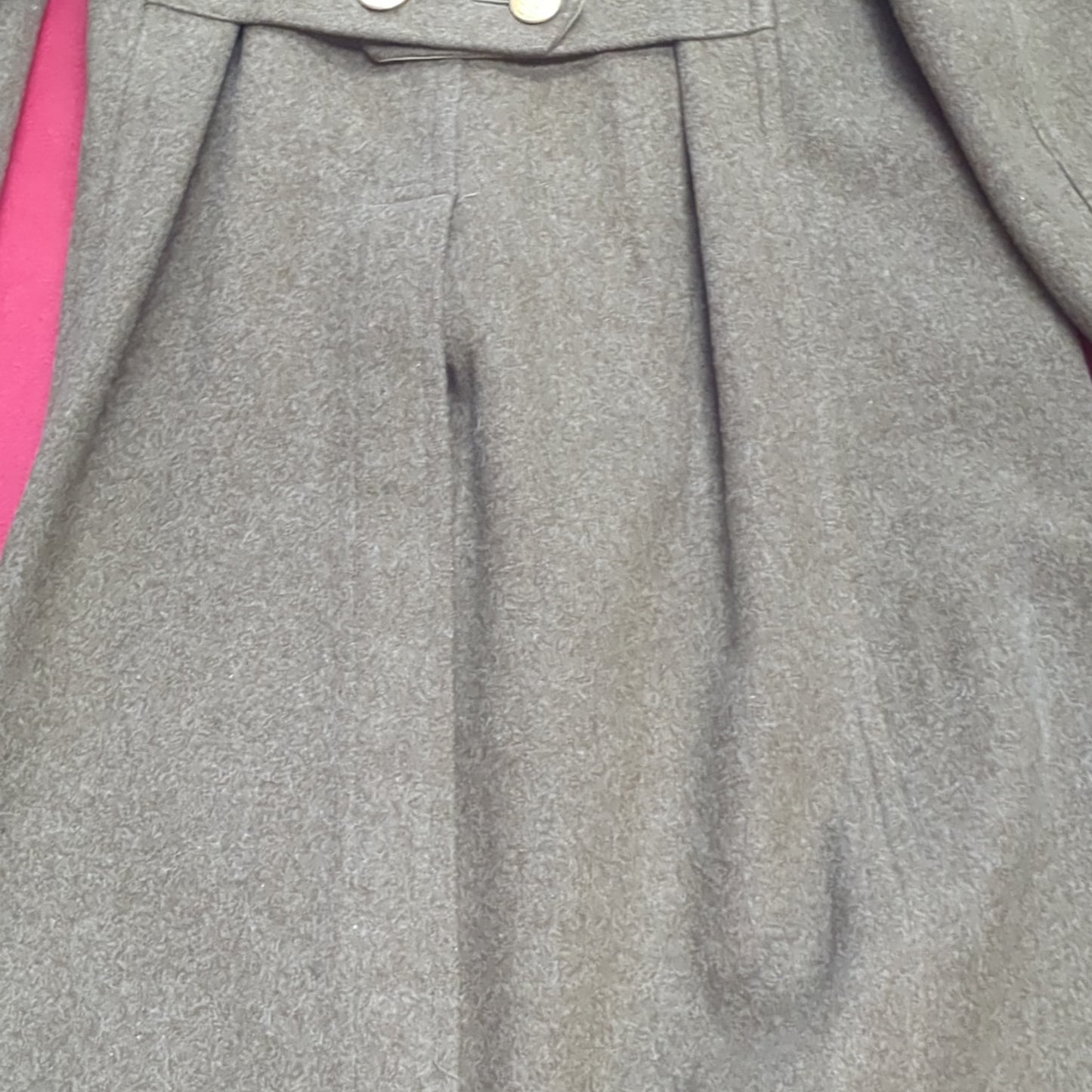 1942 38R Wool Overcoat Trench Coat (41cr-JAN162)