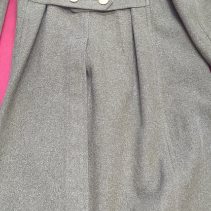 1942 38R Wool Overcoat Trench Coat (41cr-JAN162)