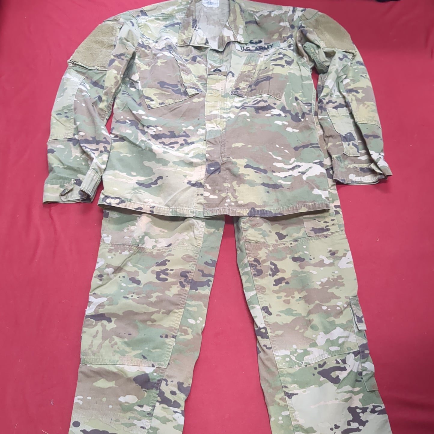 SET of US Army Medium Regular OCP Traditional Uniform Top Pants Used (ocp4- fa16-JAN194)