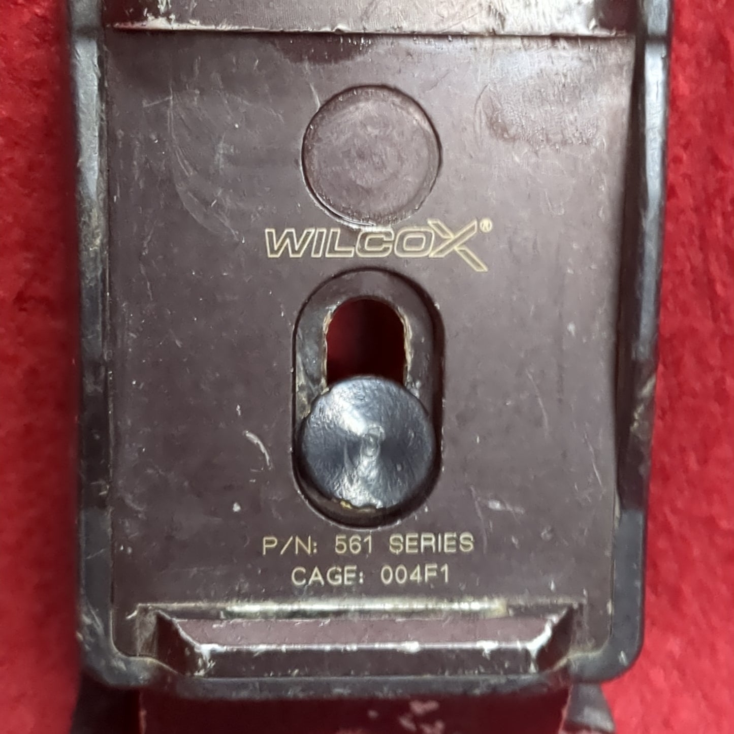 US Army Wilcox Bracket Lever NVG Helmet Base Plate w Screw Used (bar ac04-JAN198)
