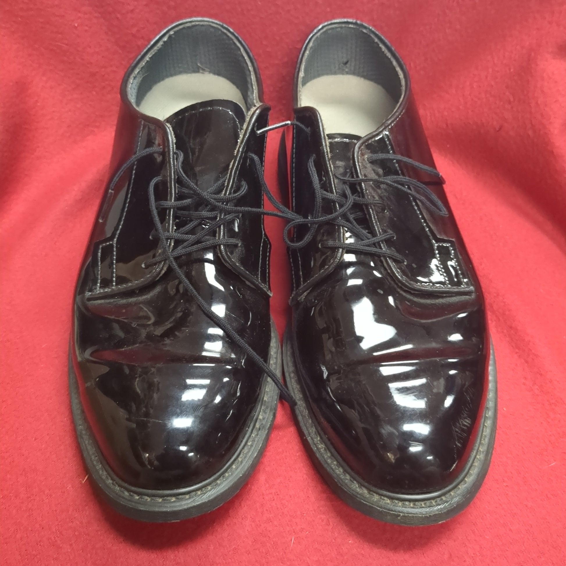 BATES Military High Gloss Black Oxford Dress Shoes Mens 9.5 USED (hc08 – Gibsons Tactical Tavern