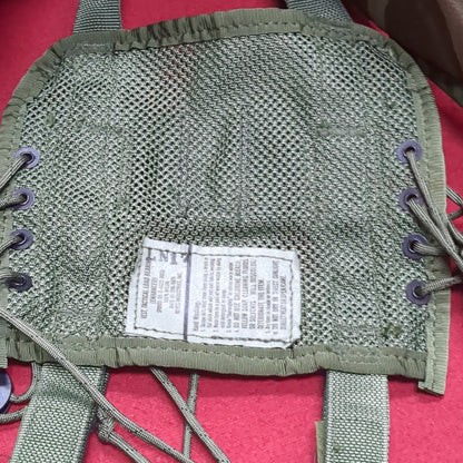 US Army Military Woodland Camouflage Enhanced Tactical Fighting Load Carrier  FLC W/ Pouches Good Condition (eb10-FEB11)