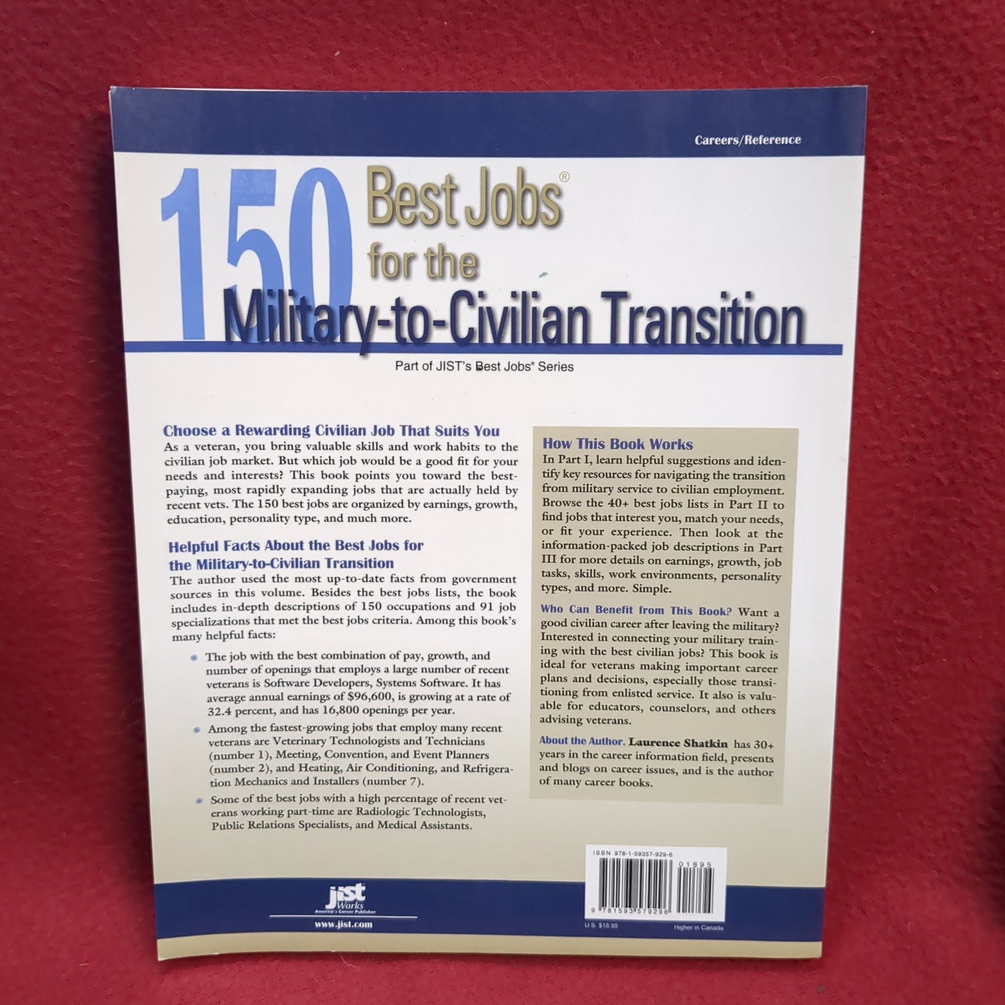BOOK   150 BEST JOBS (MILITARY TO CIVILIAN)   (BOX50)