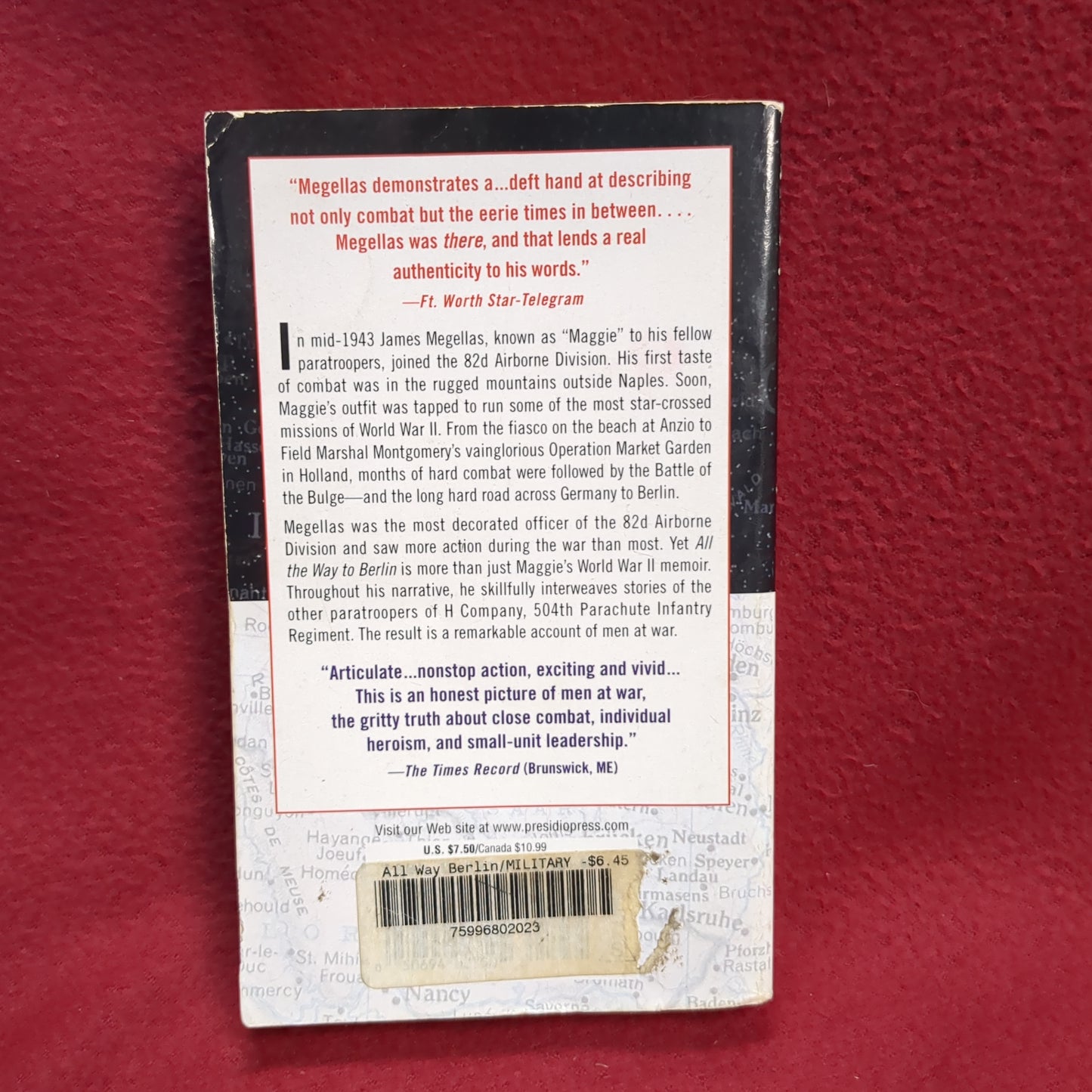 BOOK      PARATROOPER WAR/ALL THE WAY TO BERLIN        (BOX50)