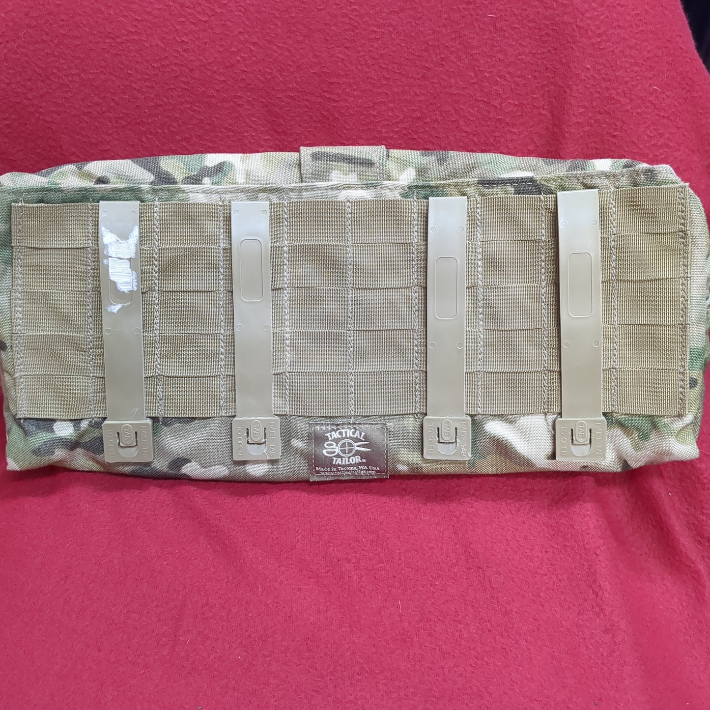 Tactical Tailor Horizontal Hydration Carrier Pack W/Malice Clips 100oz Used (34cr- ca2-FEB97)