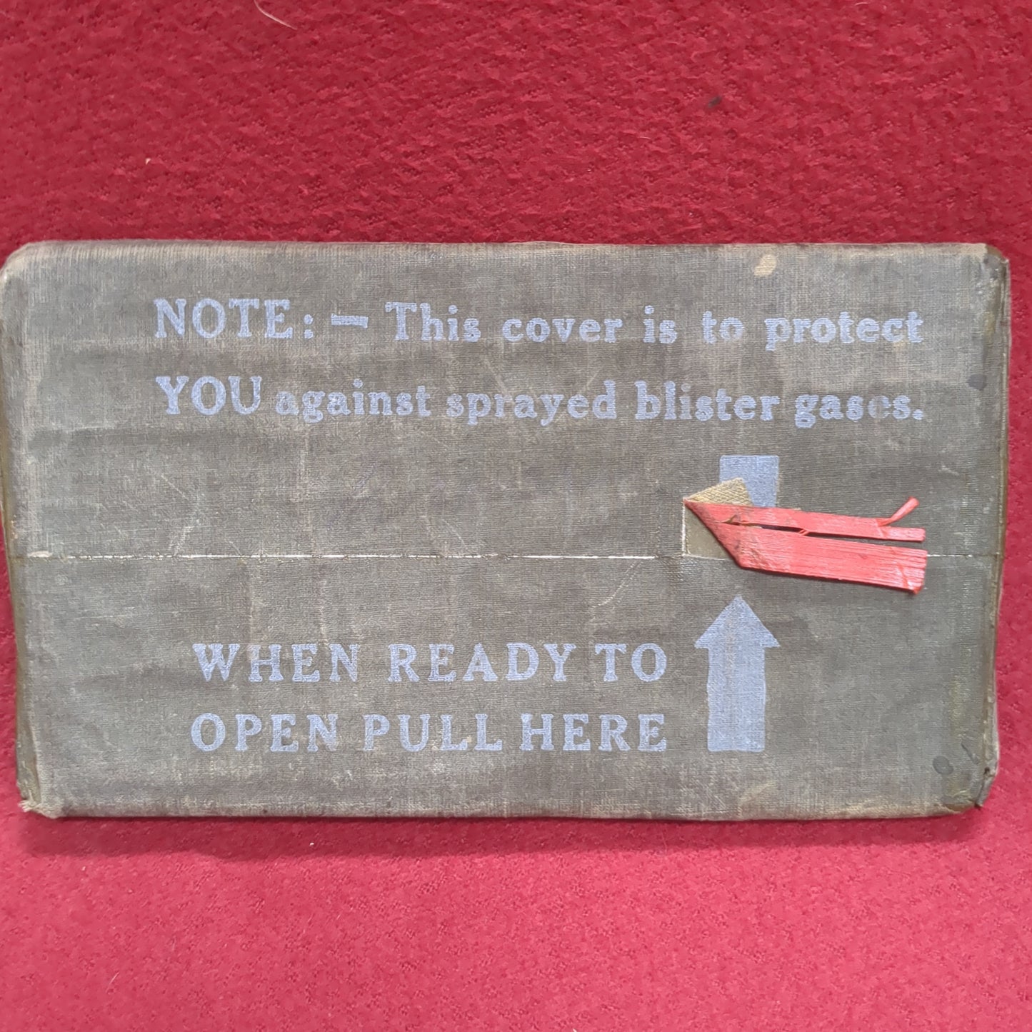 VINTAGE 1945 Individual Protective Cover 72-C-1000 Sealed/Unused (cbrn4 ac03-FEB131)