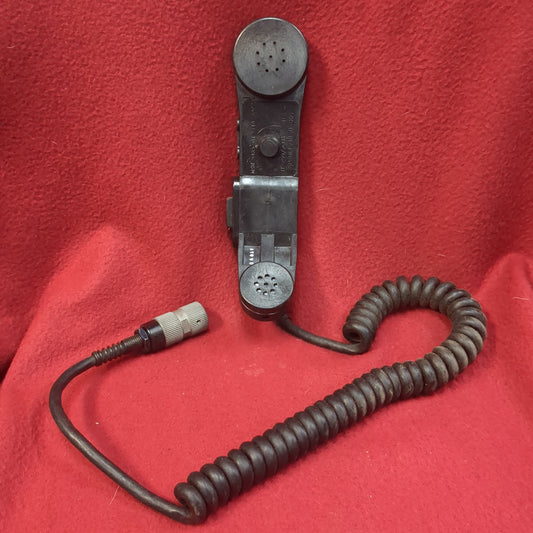 VINTAGE US Army Sonetronics H250-U 5 pin Handset Microphone W/Volume Control Used (fc04-FEB185)