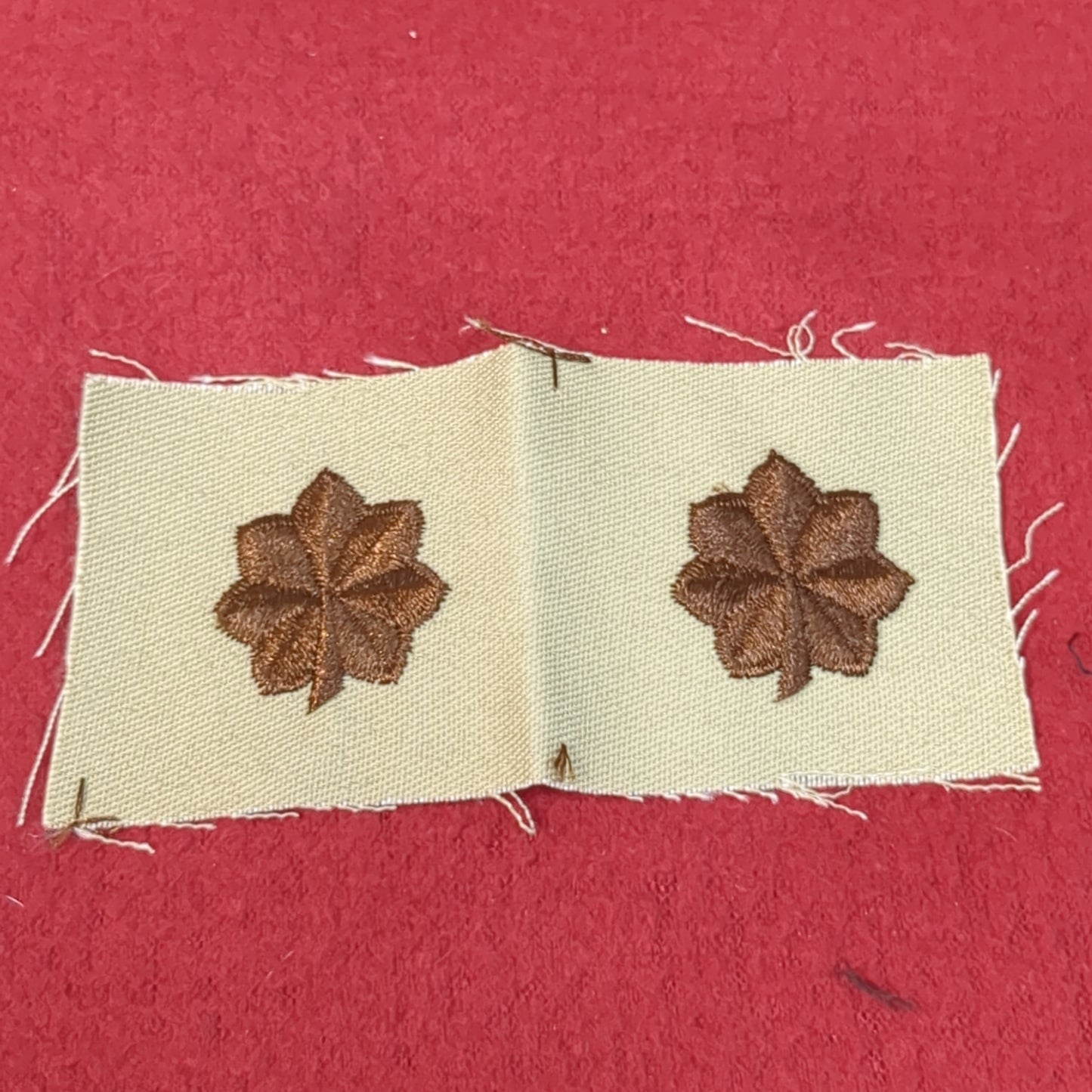 NOS US Army Set of Major MJR Sew on Rank Desert DCU Camouflage (WSA02-GA)