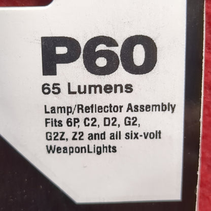 Surefire P60 65 Lumens Lamp/Reflector Assembly (gtt)