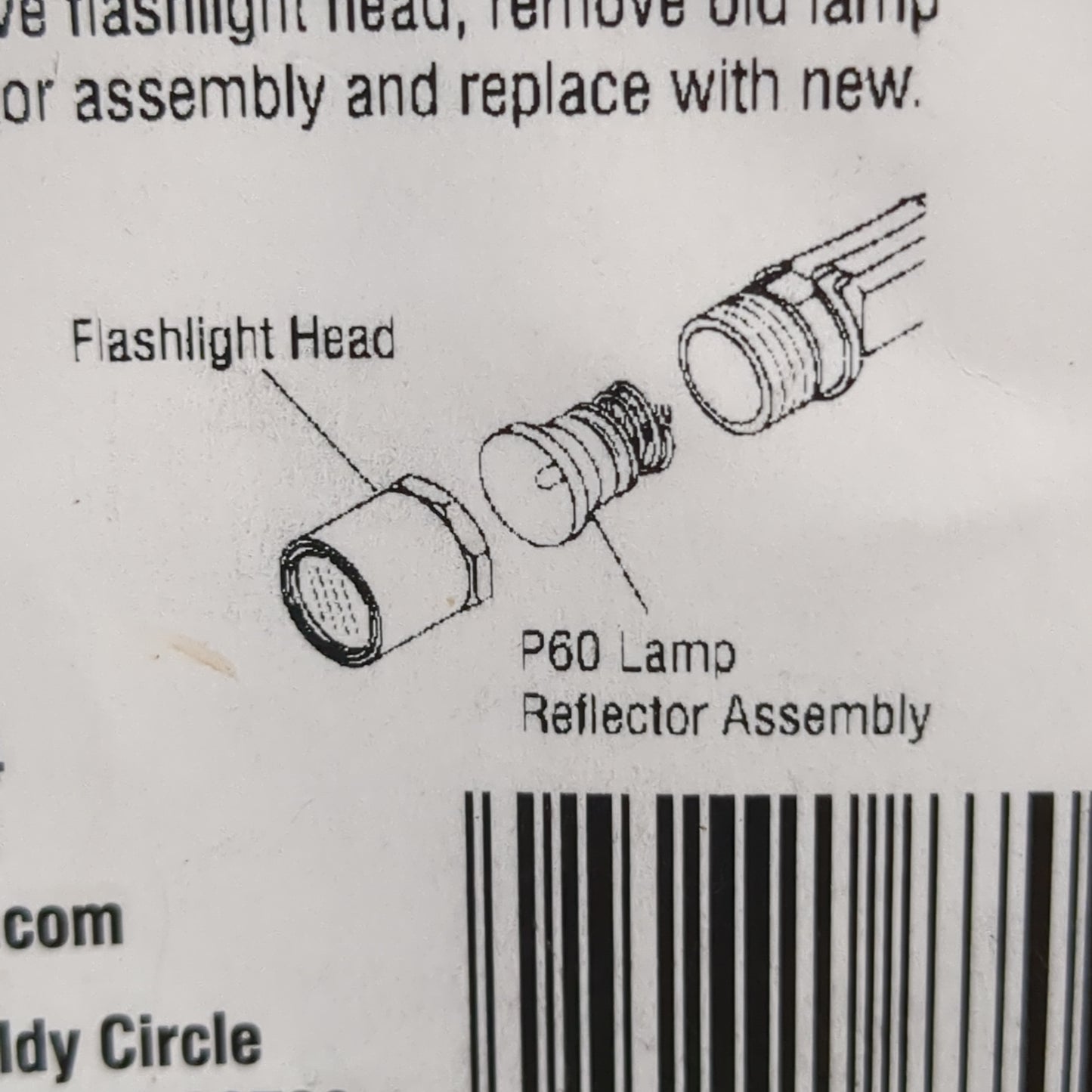 Surefire P60 65 Lumens Lamp/Reflector Assembly (gtt)