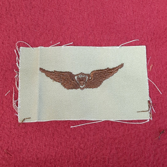 NOS US Army Aircrew Badge Sew on Patch Desert DCU Camouflage (DP4-VB)