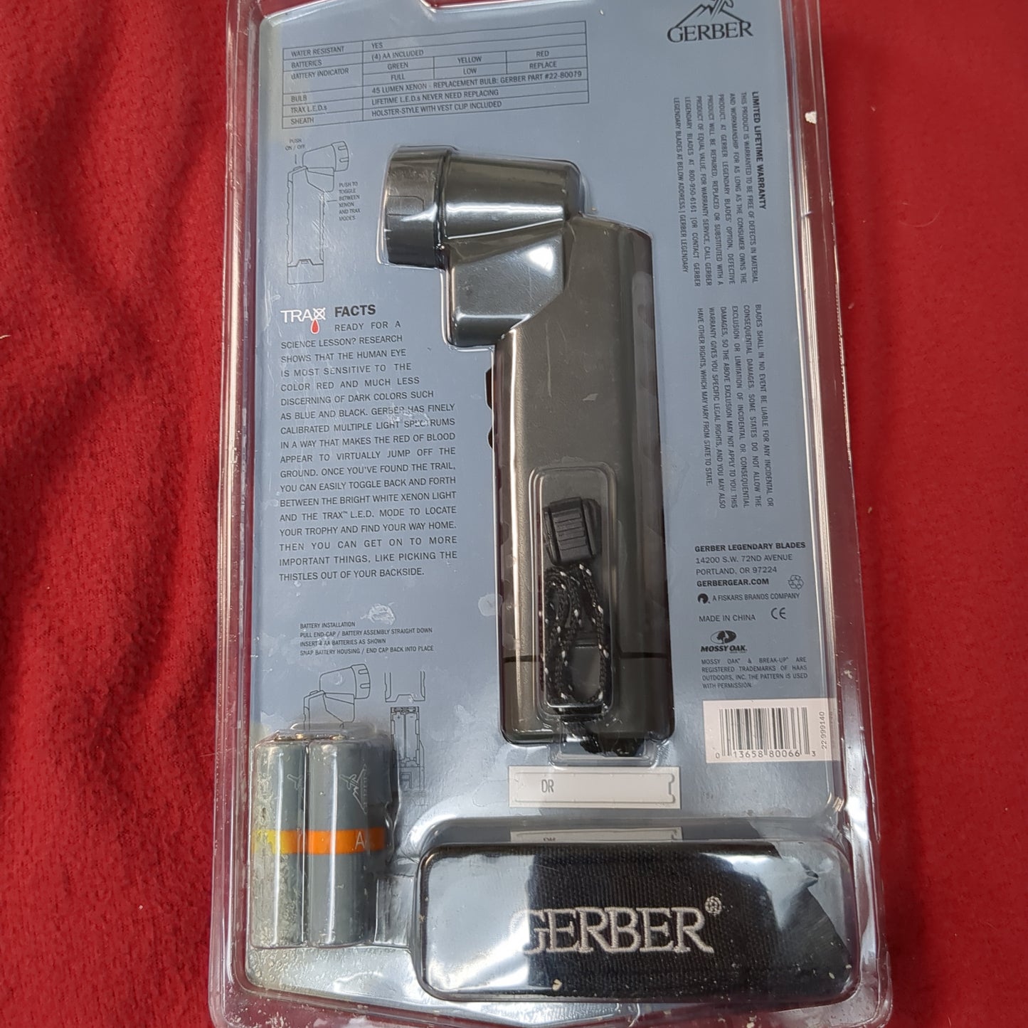 NOS Gerber Carnivore Blood Tracking Light  (j09  ab02-FEB200)