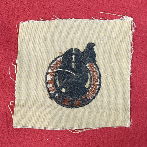 NOS US Army Recruiter Badge Sew on Patch Desert DCU Camouflage (DP5-GC)