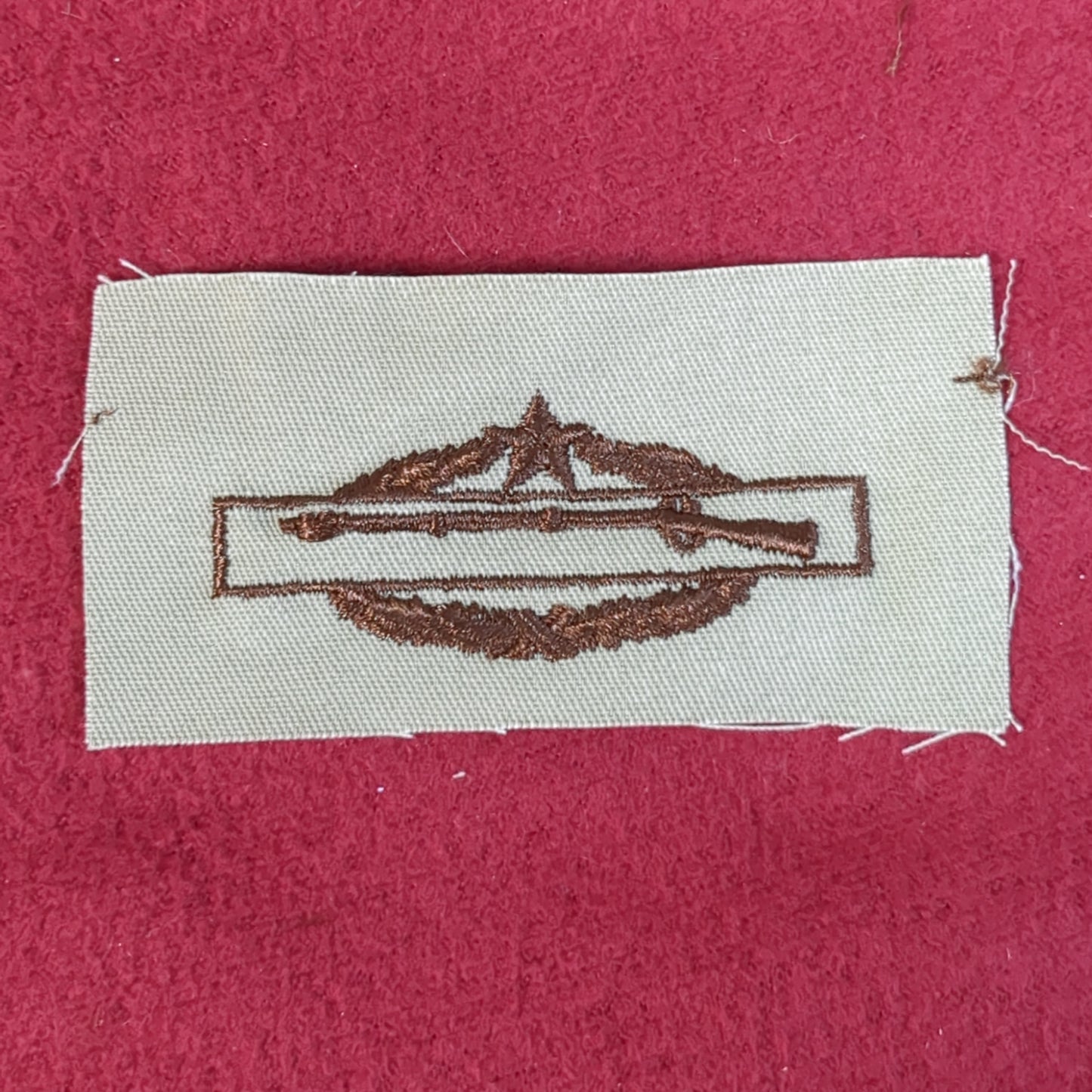 NOS US Army CIB Combat Infantry 1 Combat Star Badge Sew on Patch Desert DCU Camouflage (DP5-MC)