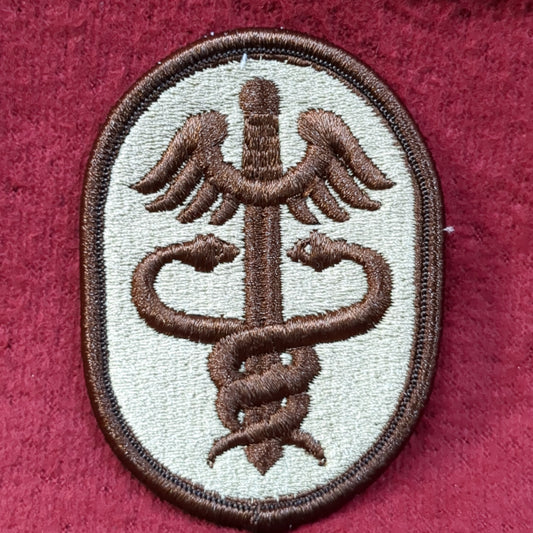 NOS US Army 7th Medical Command Patch Sew on Patch Desert DCU Camouflage (DP6-ZC)