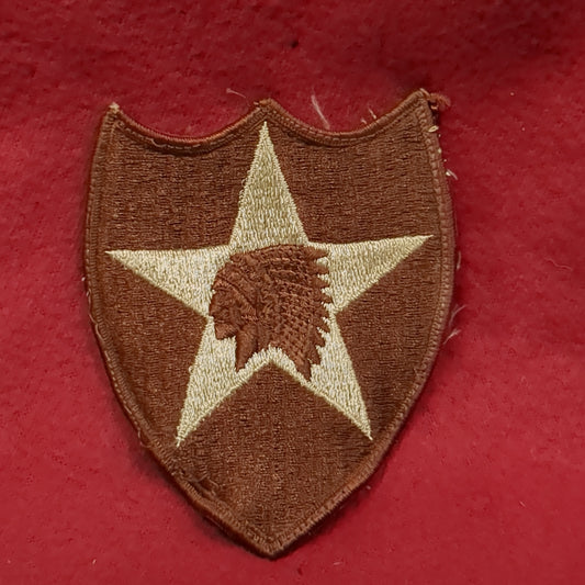 NOS US Army 2nd Infantry Division Patch Sew on Patch Desert DCU Camouflage (DP6-DD)