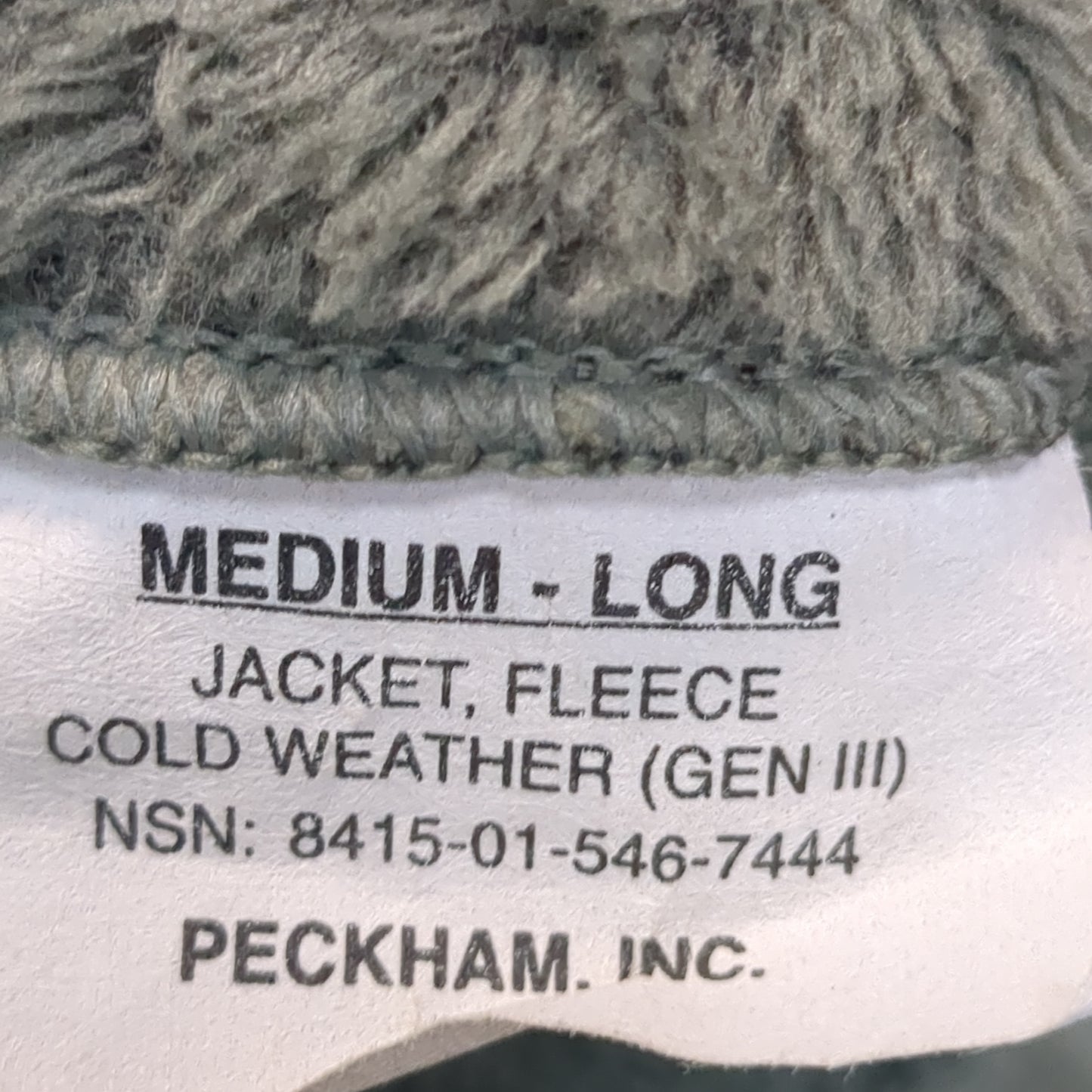 US Army Medium Long Foliage Gen 3 Level 3 Fleece Jacket Excellent Condition *FL1-MAR50*