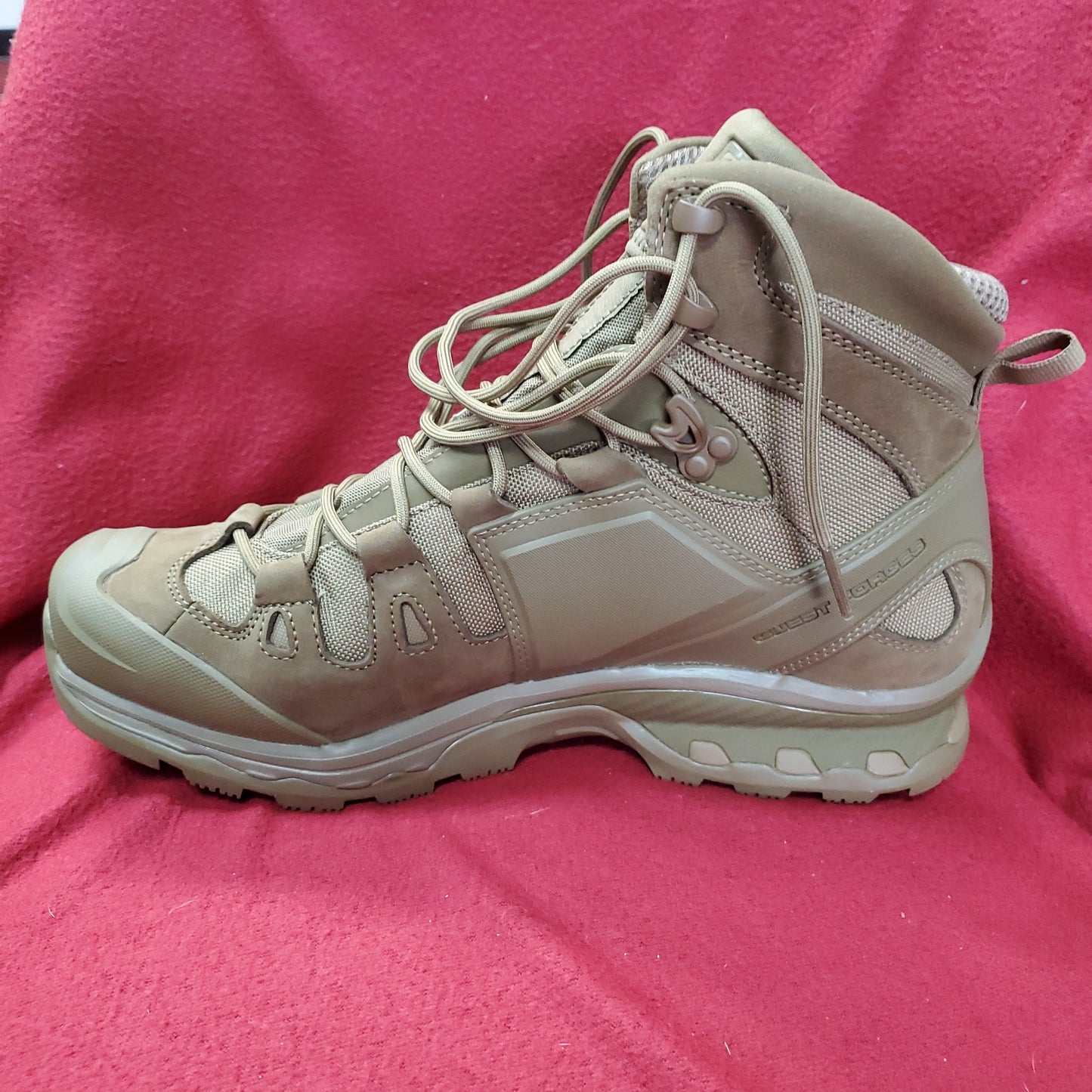 US Army 11.5M Solomon Quest 4D Coyote Goretex Ranger Boots *12g ws-8* (ab16-25Jun1)